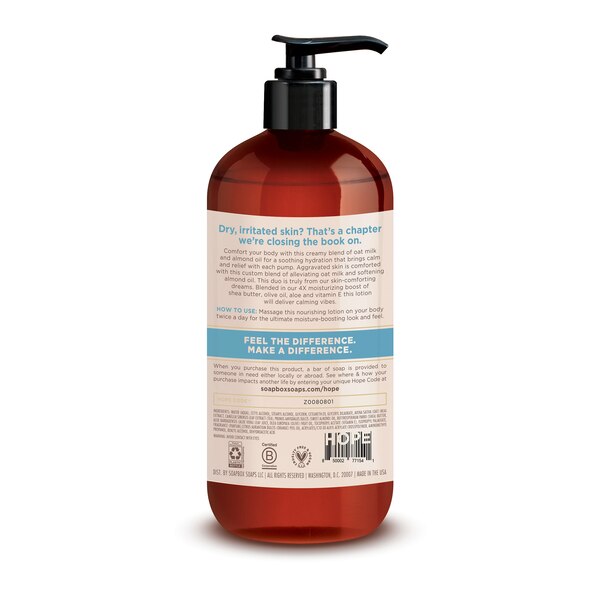 Soapbox Oat Milk & Almond Comforting Moisture Body Lotion, 16 OZ