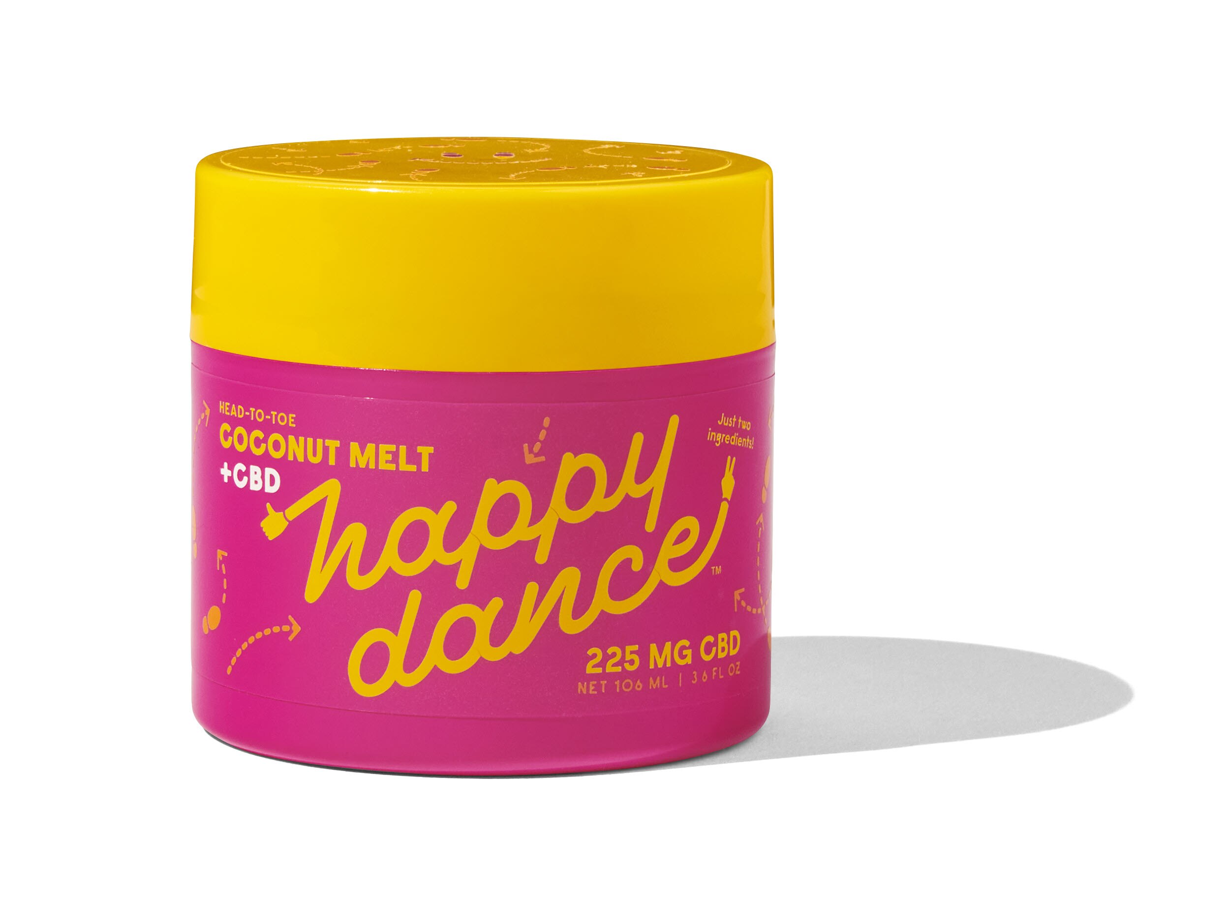 Happy Dance Head-to-Toe CBD Coconut Melt, 3.6 OZ - State Restrictions Apply