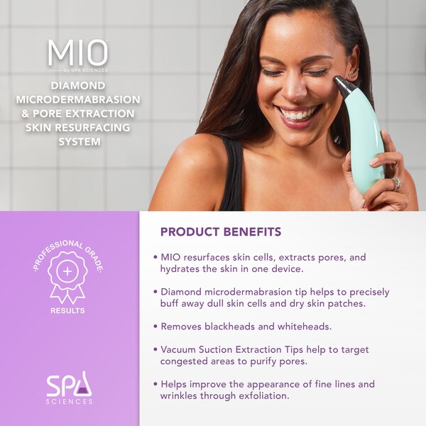 Spa Sciences MIO Diamond Microdermabrasion & Pore Extraction Skin Resurfacing System