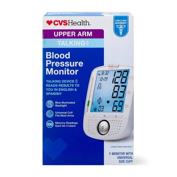 CVS Health Talking Upper Arm Blood Pressure Monitor