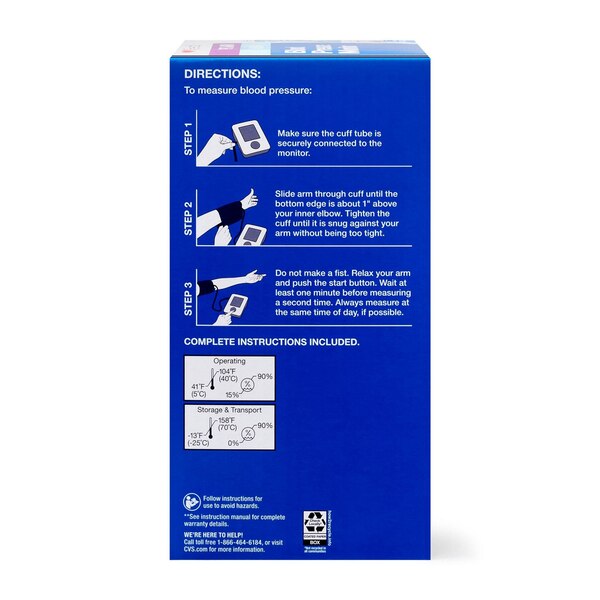 CVS Health Talking Upper Arm Blood Pressure Monitor