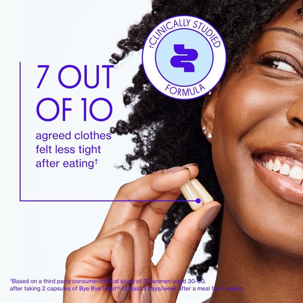 Love Wellness Bye Bye Bloat Debloating Capsules, 60 CT