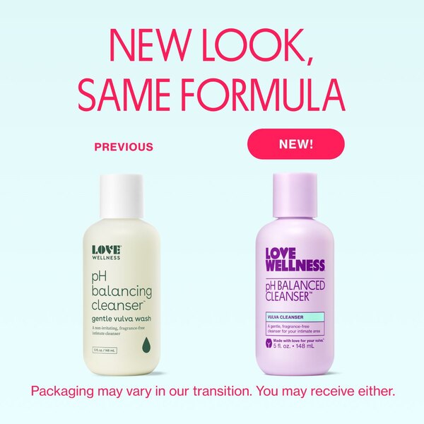 Love Wellness pH Balanced Cleanser Vulva Cleanser, 5 OZ