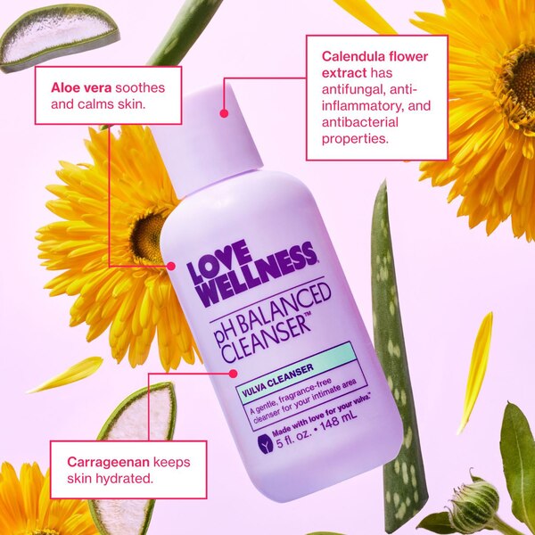 Love Wellness pH Balanced Cleanser Vulva Cleanser, 5 OZ