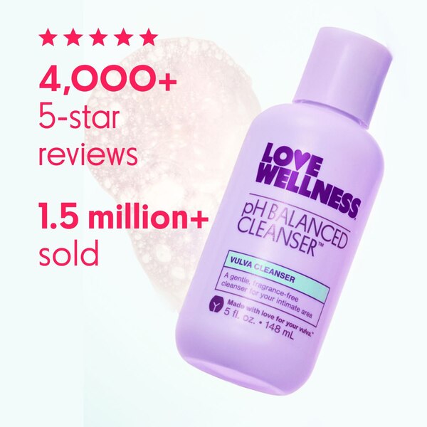 Love Wellness pH Balanced Cleanser Vulva Cleanser, 5 OZ