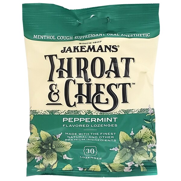 Jakemans Throat & Chest, Lozenges Bag, Pack of 5, 30ct