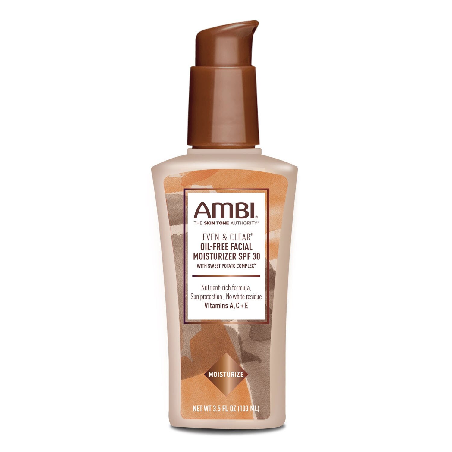Ambi Even & Clear Oil-free Facial Moisturizer with SPF 30, 3.5 OZ