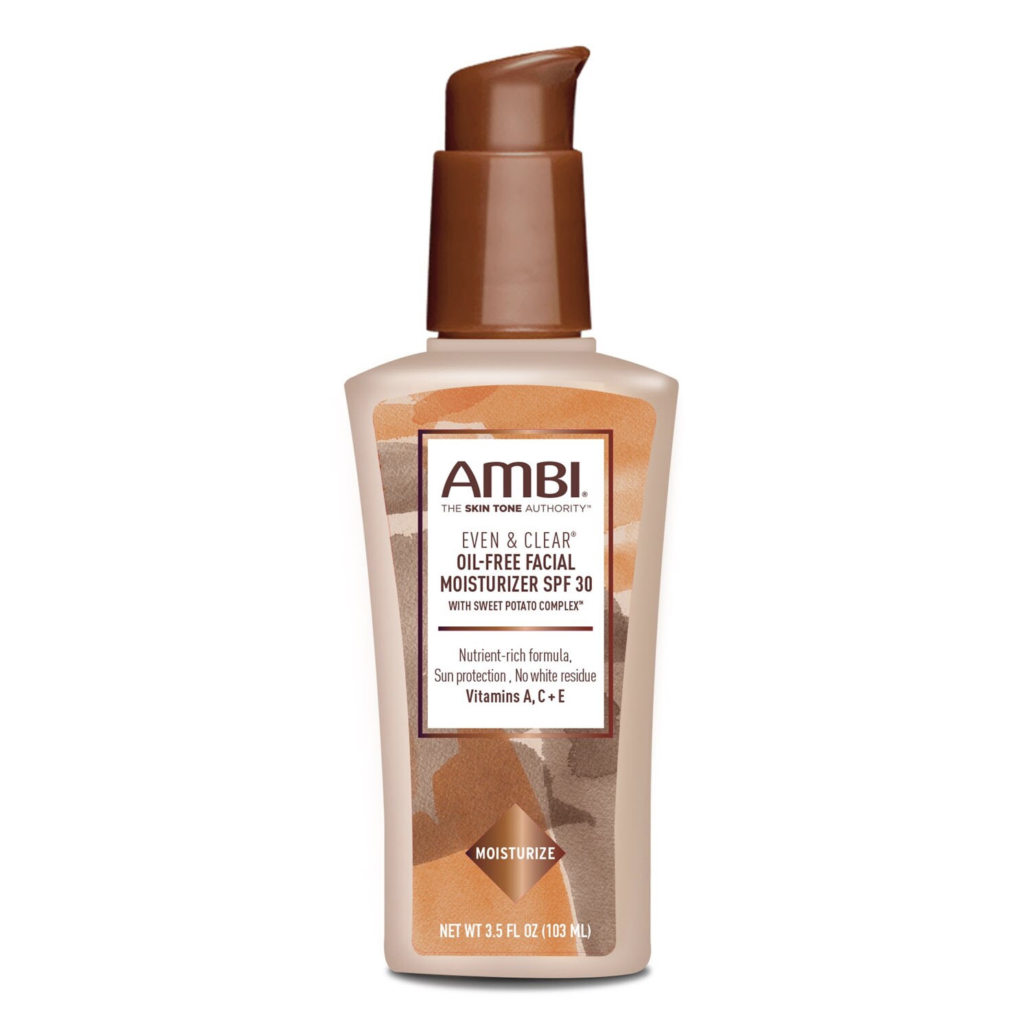 Ambi Even & Clear Oilfree Facial Moisturizer with SPF 30, 3.5 OZ