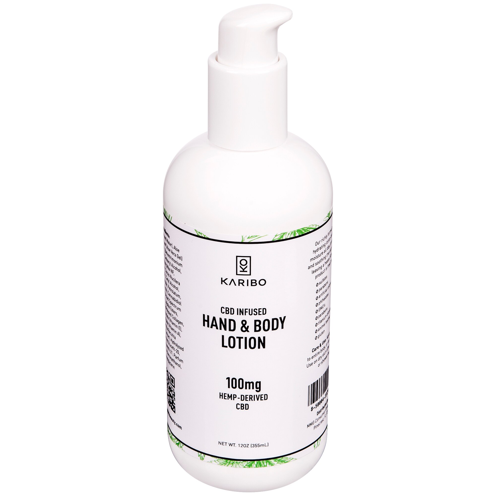 KARIBO CBD Infused Hand and Body Lotion, 12 OZ - State Restrictions Apply