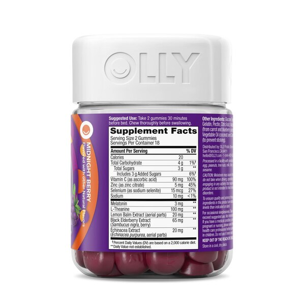 Olly Immunity Sleep + Elderberry, 36 CT