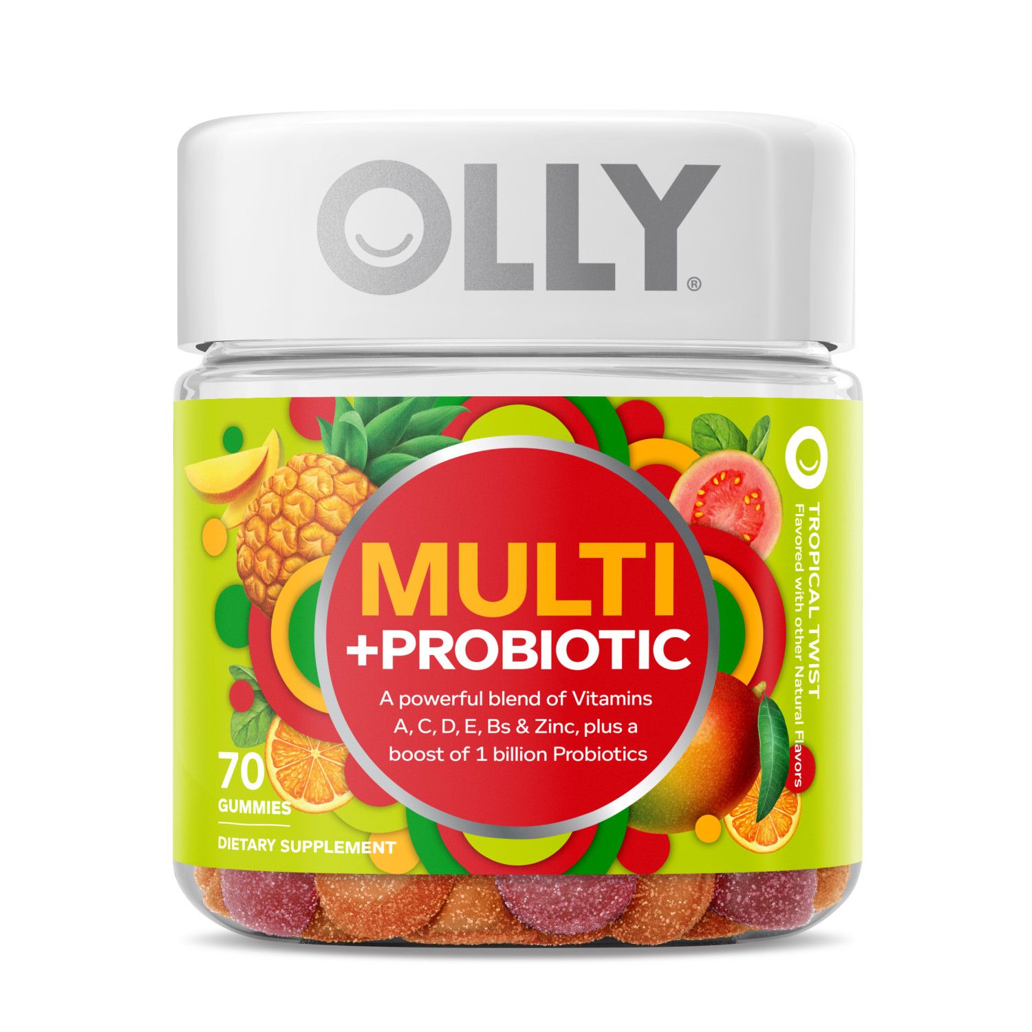 OLLY Adult Multi + Probiotic, 70 CT
