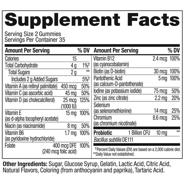 OLLY Adult Multi + Probiotic, 70 CT