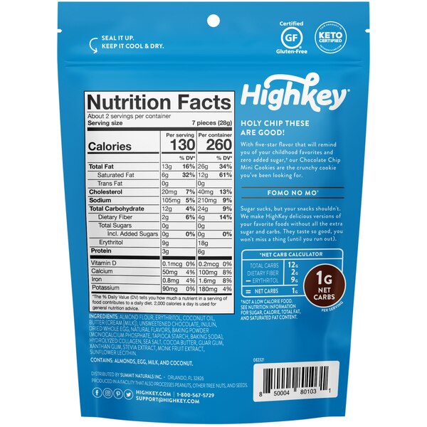 HighKey Mini Cookies, 2 oz