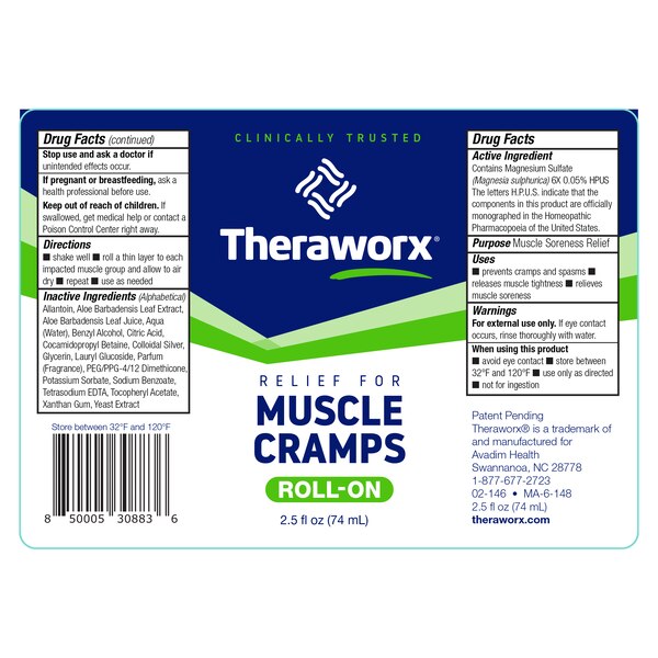 Theraworx Muscle Cramp Roll-On