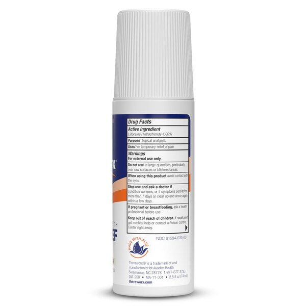 Theraworx Diabetic Pain Relief Roll-On, 2.5 OZ