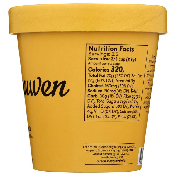 Van Leeuwen, Honeycomb Ice Cream, 14 oz