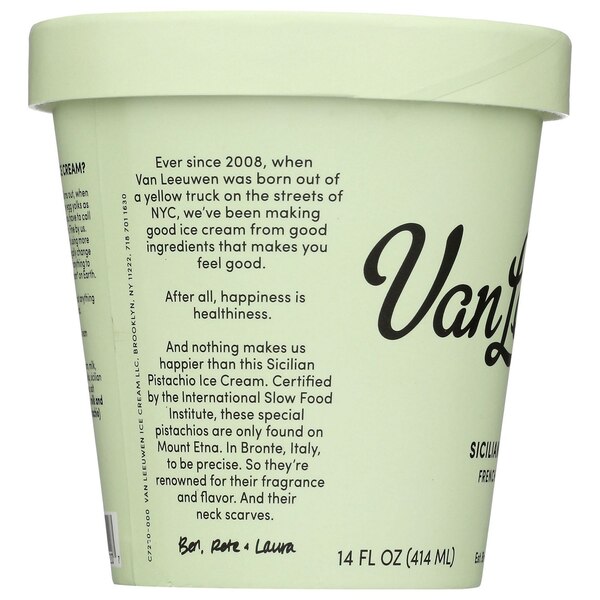 Van Leeuwen, Sicilian Pistachio Ice Cream, 14 oz
