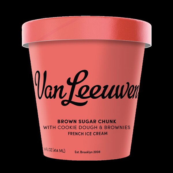 Van Leeuwen, Brown Sugar Chunk Ice Cream, 14 oz