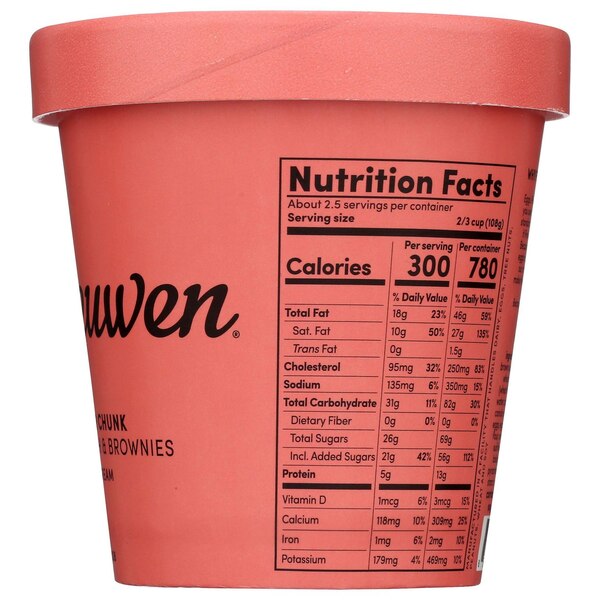 Van Leeuwen, Brown Sugar Chunk Ice Cream, 14 oz