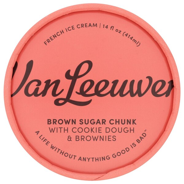 Van Leeuwen, Brown Sugar Chunk Ice Cream, 14 oz