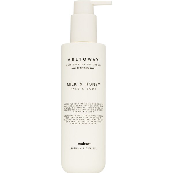 Meltoway Hair Dissolving Cream, Milk & Honey, 6.7 OZ