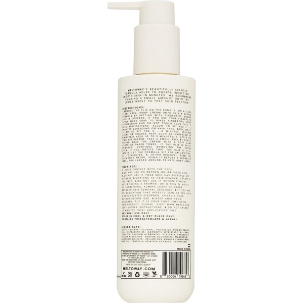 Meltoway Hair Dissolving Cream, Milk & Honey, 6.7 OZ