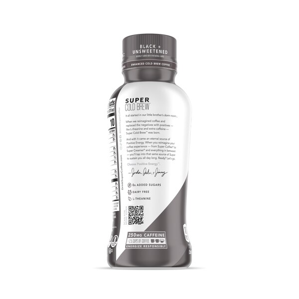 Kitu Super Coffee Cold Brew, Unsweetened Black Coffee, 12 OZ