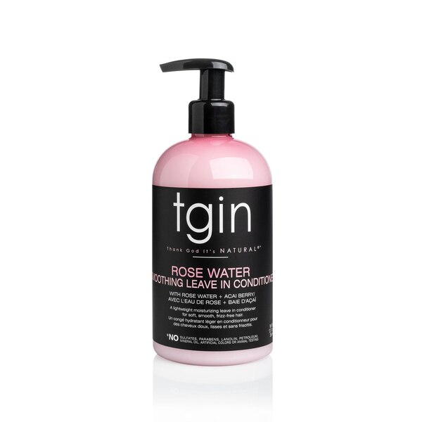 TGIN Rose Water Smoothing Leave In Conditioner, 13 OZ