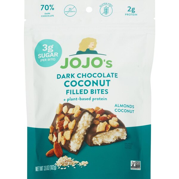 JOJO’s Dark Chocolate Coconut Filled Bites, 3.9 oz