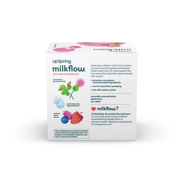 Milkflow Drink Mix, Fenugreek, Berry (electrolytes), 16 CT