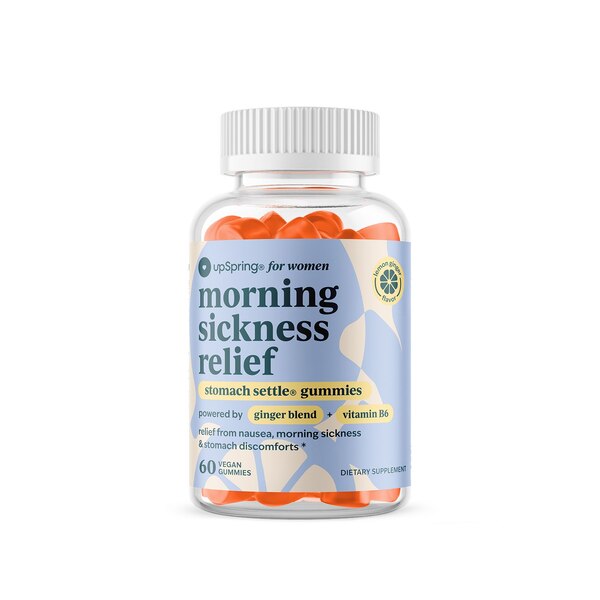 Upspring Stomach Settle Morning Sickness Gummies Lemon, 60 CT