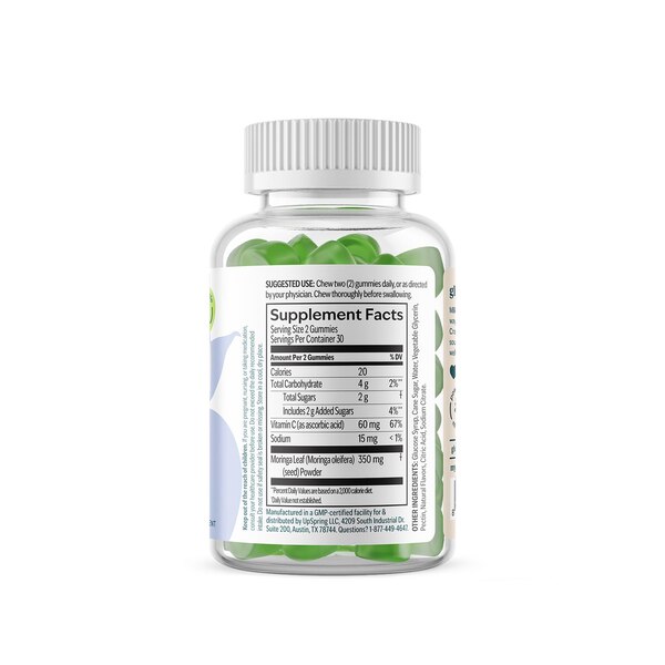Upspring Milkflow Lactation Support Moringa Green Apple-Flavored Gummies, 60 CT