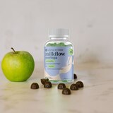Upspring Milkflow Lactation Support Moringa Green Apple-Flavored Gummies, 60 CT, thumbnail image