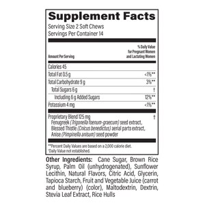 MilkFlow Softchews, Fenugreek, Berry, 28 CT