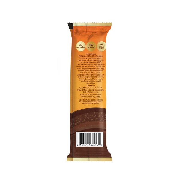Nick's Protein Bar, Choklad Peanöt, 1 ct, 2.13 oz