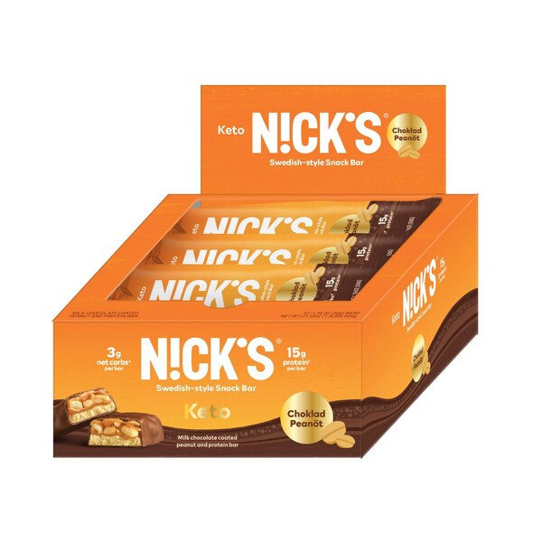 Nick's Protein Bar, Choklad Peanöt, 1 ct, 2.13 oz