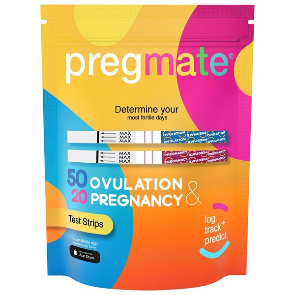 Pregmate 50 CT Ovulation and 20 CT Pregnancy Test Strips