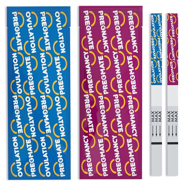 Pregmate 50 CT Ovulation and 20 CT Pregnancy Test Strips