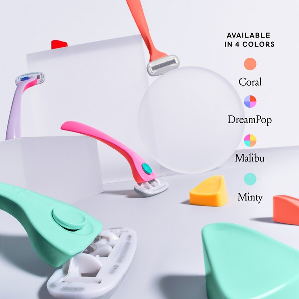 Billie Women's 5-Blade Razor + 2 Razor Blade Refills + 1 Holder