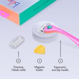 Billie Women's 5-Blade Razor + 2 Razor Blade Refills + 1 Holder, thumbnail image 3 of 9