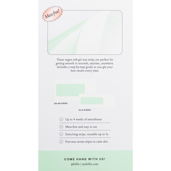 Billie Face & Bikini Wax Kit, 32 CT 