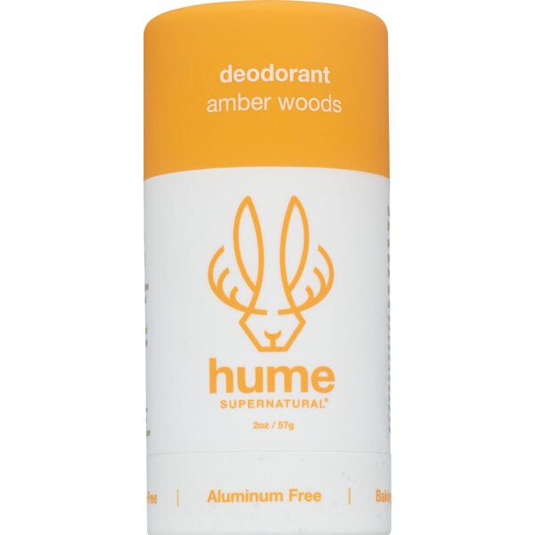 Hume Supernatural Deodorant Stick, Amber Woods, 2 OZ