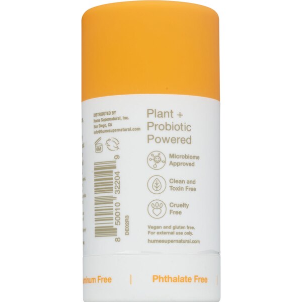 Hume Supernatural Deodorant Stick, Amber Woods, 2 OZ