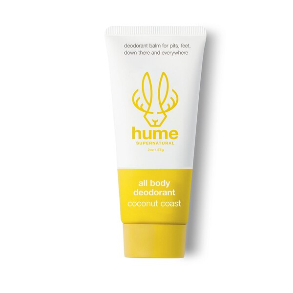Hume Supernatural All Body Deodorant Balm, Coconut Coast, 2 OZ