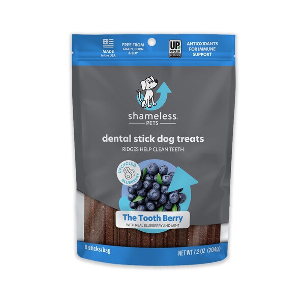 Shameless Pets The Tooth Berry Dental Stick Dog Treats