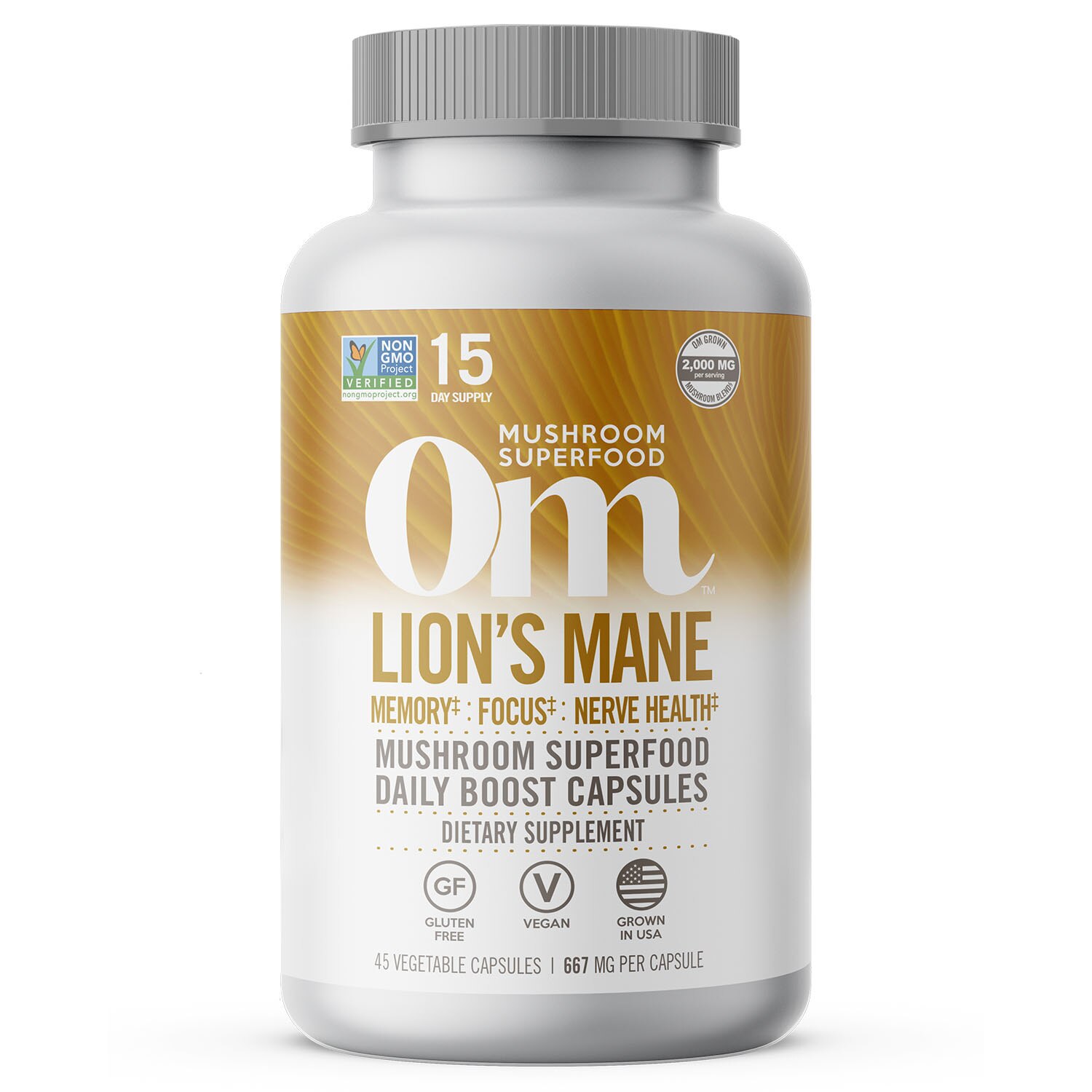 Lions Mane Mushroom Powder Capsules