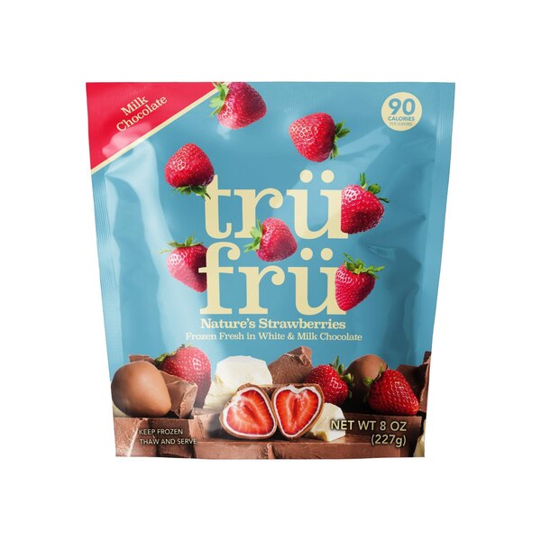 Tru Fru, Strawberries with White Milk Chocolate, 8 Oz