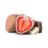 TRU FRU Strawberries Hyper Chilled in White & Milk Chocolate, 5 oz, thumbnail image