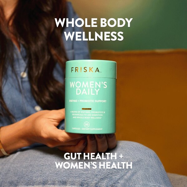 FRISKA Women's Daily Enzyme + Probiotic Support Capsules