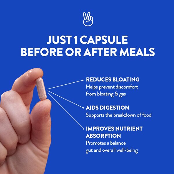 FRISKA Men's Daily Enzyme + Probiotic Support Capsules